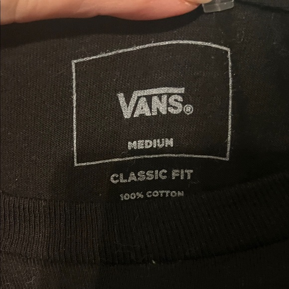 Vans Black and White Logo Men's Tee - Picture 2 of 3
